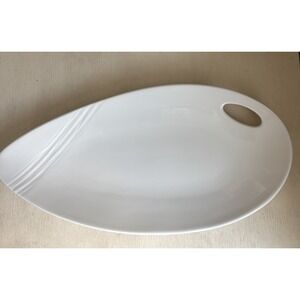 Steelite International White Organics Distinction 15" Platter England EUC